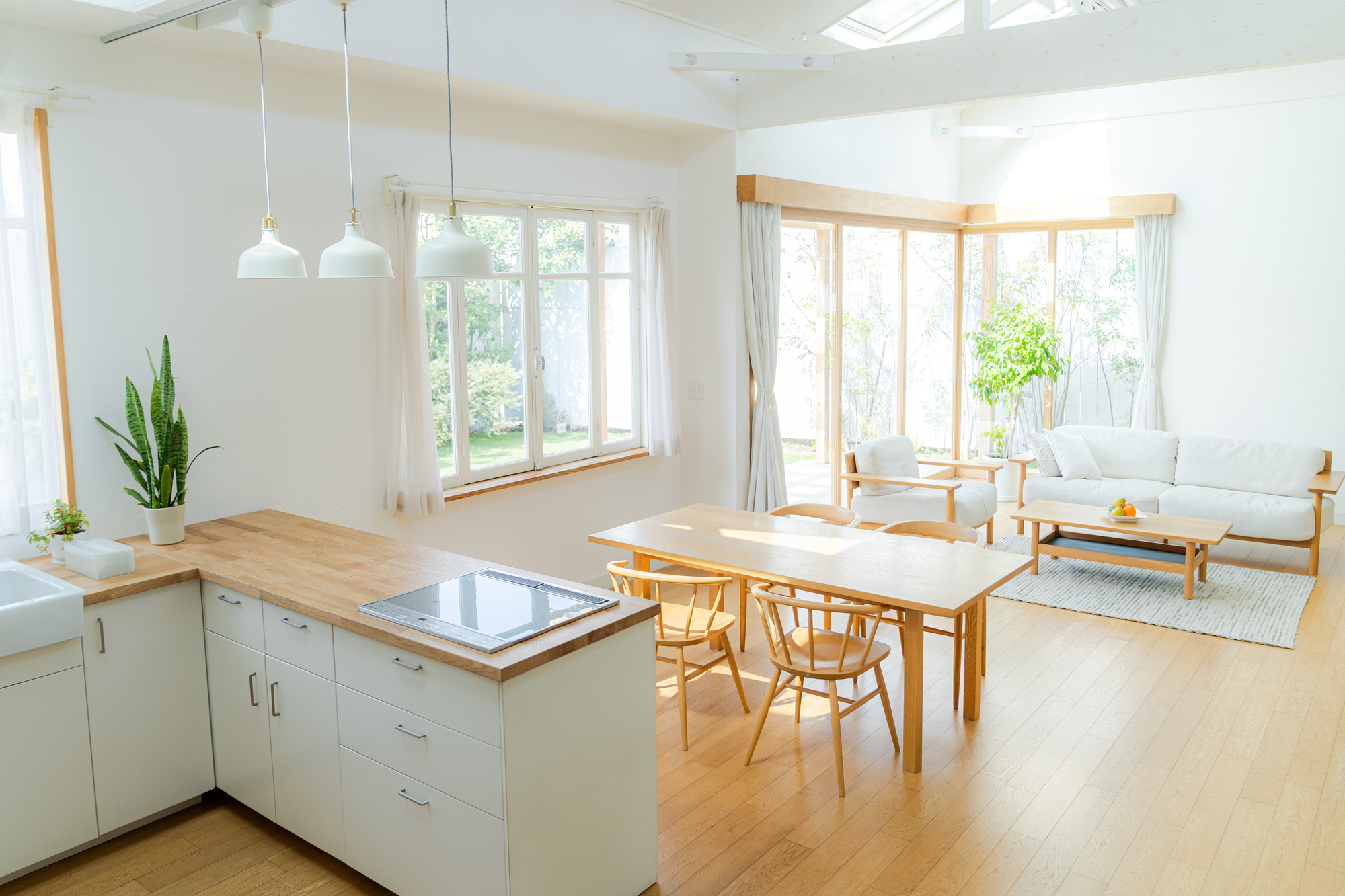 キッチンリビング仕切りなしの間取り