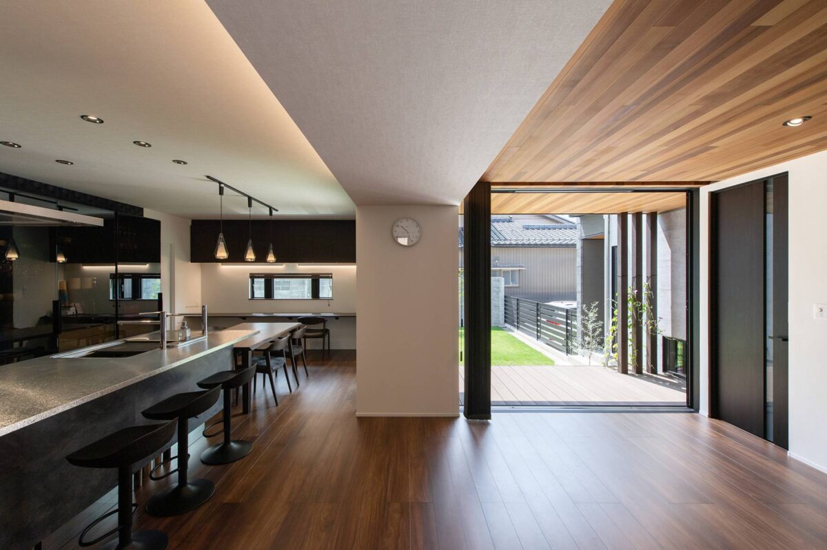 廊下のない家のリビング