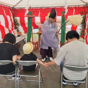 地鎮祭がありました（福井市／T様邸）